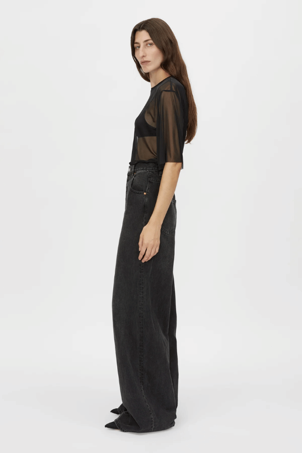 Enigma Sheer Top Black