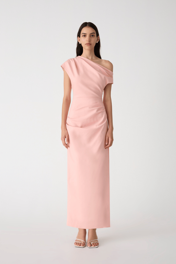 Misha | Gia Midi Dress Rose Quartz Pink | Girls with Gems