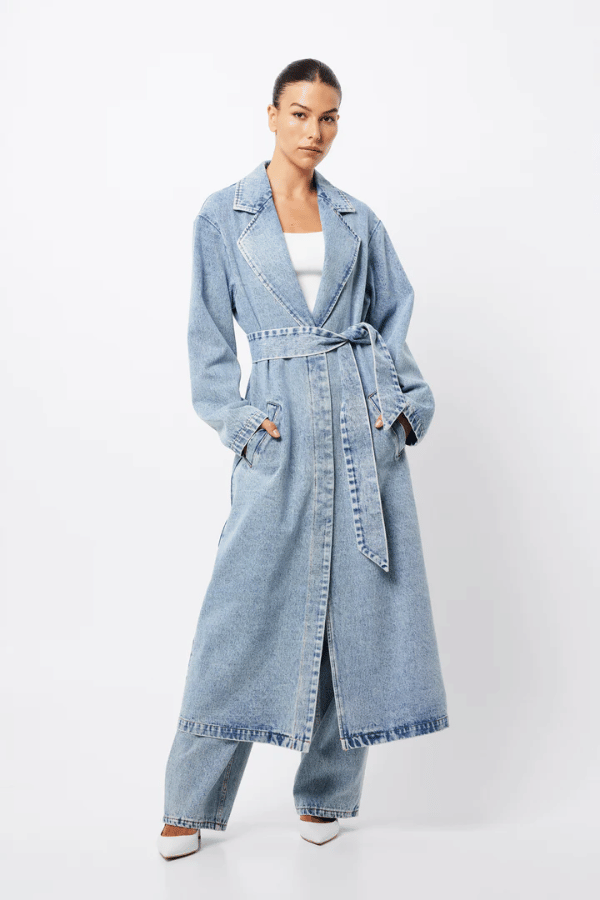 Mossman | Frequency Trench Coat Acid Wash | Girls With Gems