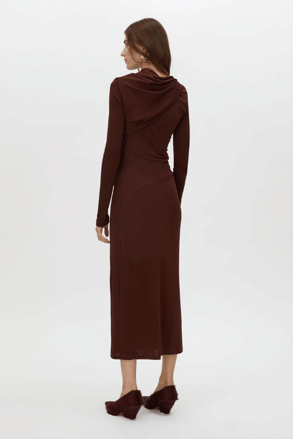 Mai Long Sleeve Dress Almandine