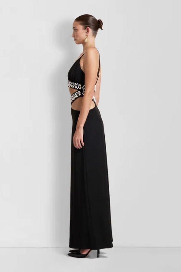 The Wolf Gang | La Playa Maxi Dress Noir | Girls With Gems