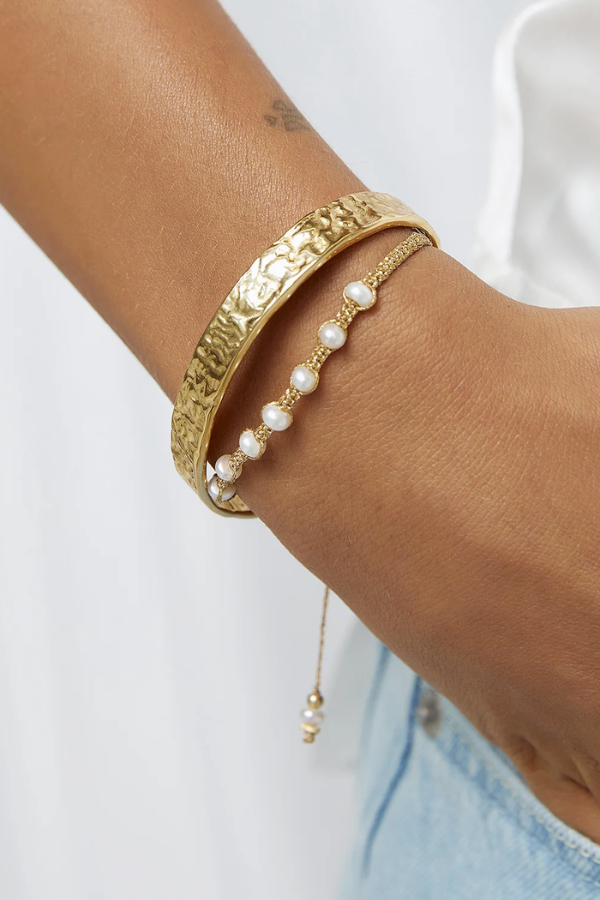 Arms of Eve | Olivia Gold Cuff Bracelet | Girls with Gems