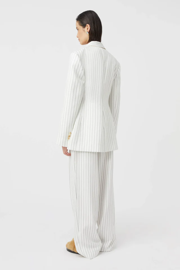 Camilla and Marc | Jagger Blazer White Pinstripe | Girls with Gems