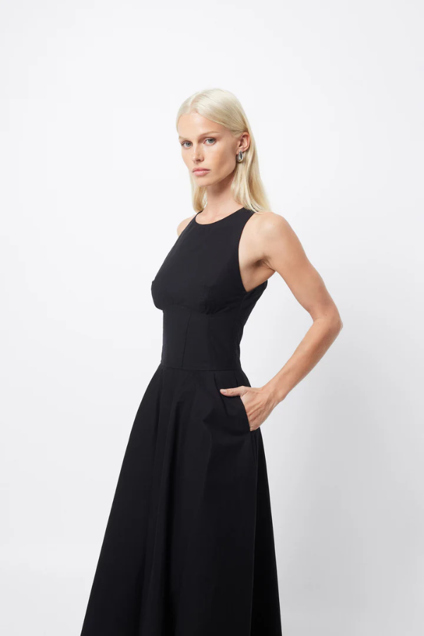 Mossman | Homage Maxi Dress Black | Girls with Gems