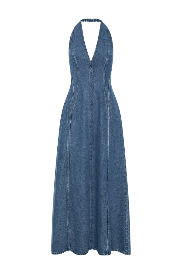 Camilla and Marc | Cascadia Denim Dress Classic Blue | Girls with Gems