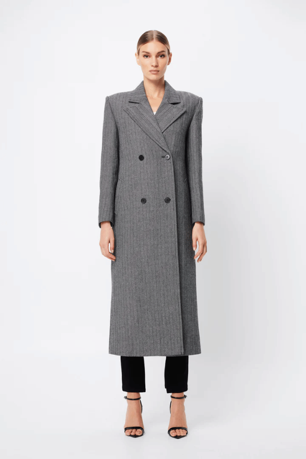 Mossman | Reformation Coat Houndstooth | Girls with Gems