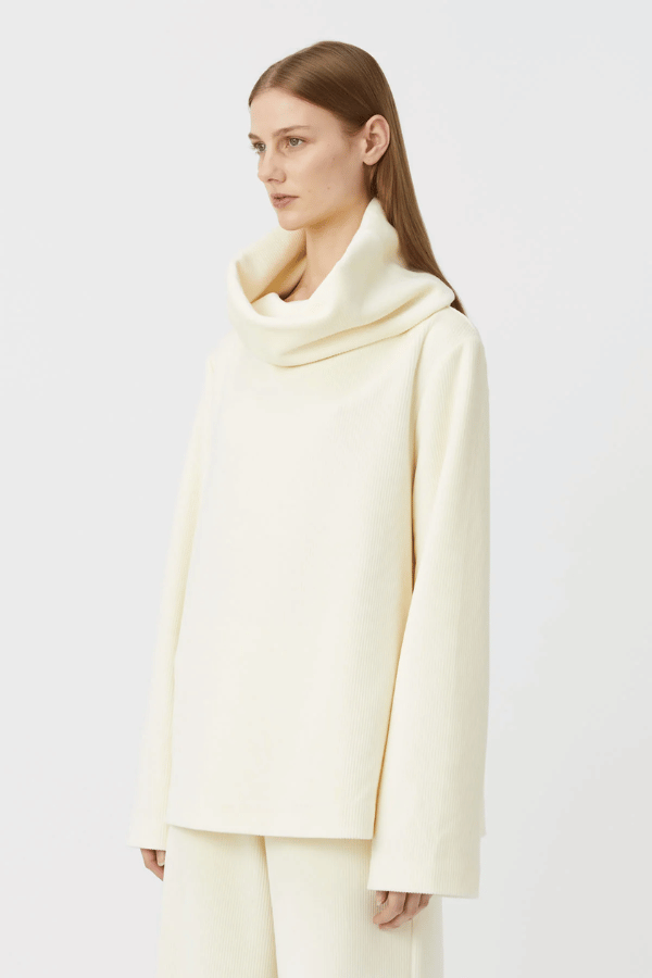 Baie Lounge Top Winter White