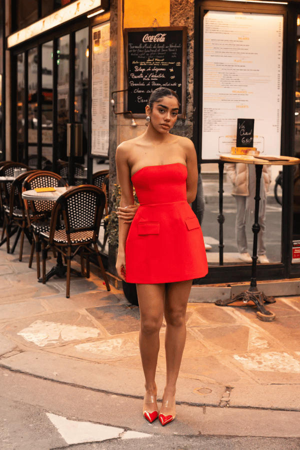 Odd Muse | The Ultimate Muse Strapless Dress Red | Girls With Gems