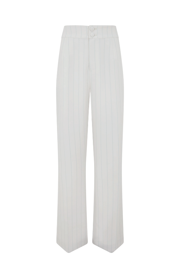 The Ultimate Muse Pin Stripe Trousers Oat