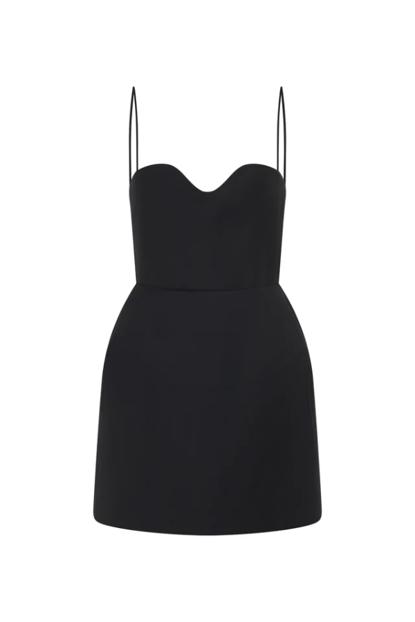 Camilla and Marc | Doherty Peplum Mini Dress Black | Girls with Gems