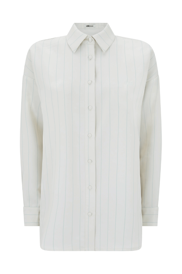 The Ultimate Muse Pin Stripe Shirt Oat