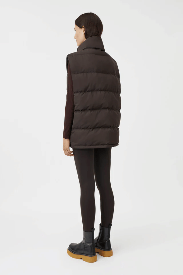 Camilla and Marc | Cedar Puffer Vest Mocha | Girls With Gems