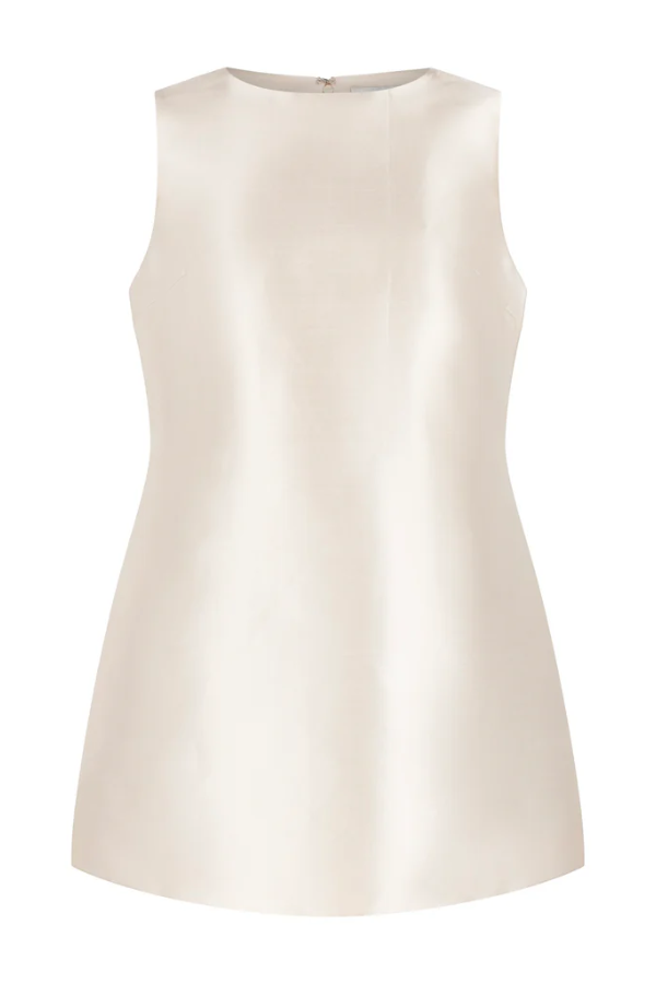 Odd Muse | The Ultimate Muse Satin Shift Dress Ivory | Girls with Gems