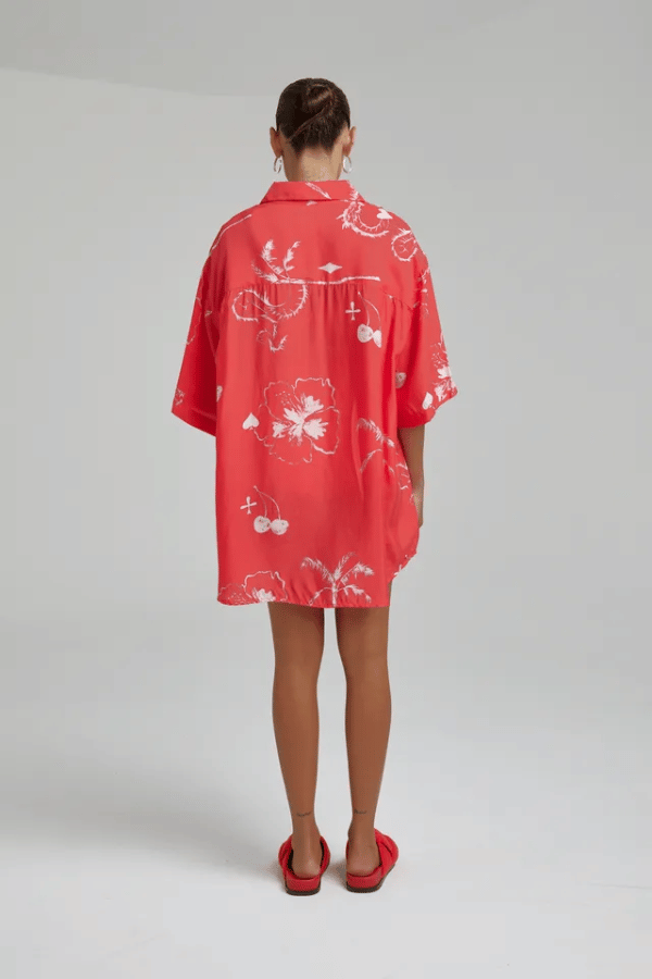 Summi Summi | Cupro Big Shirts Red Dragon Of Hearts | Girls with Gems