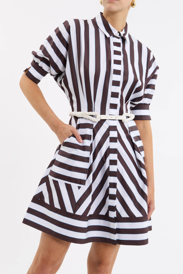 Rebecca Vallance | Pippa Mini Dress Stripe | Girls with Gems