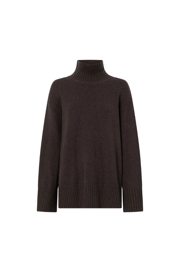 Camilla and Marc | Romeo 2.0 Funnel Neck Chocolate Melange | Girls with Gems