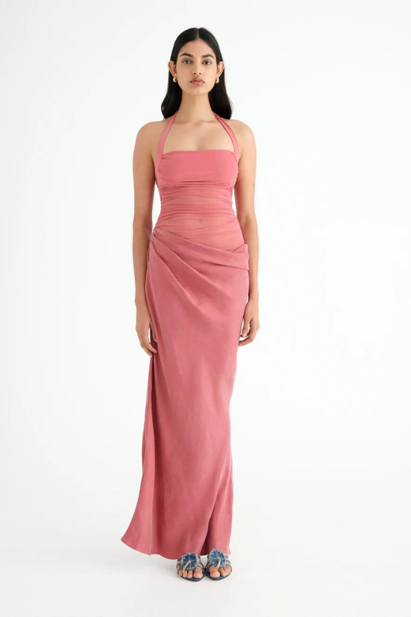 Benni | Gina Halter Dress Rose | Girls with Gems