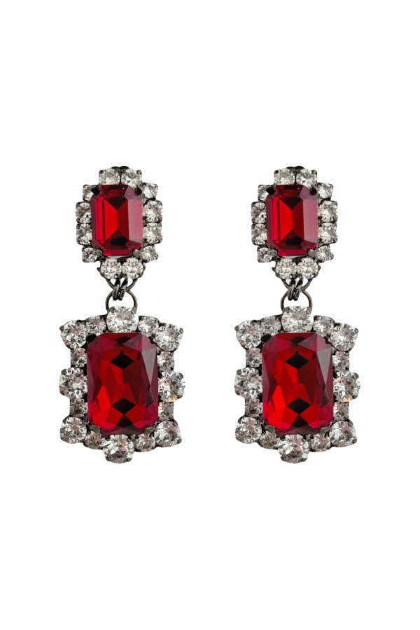 House of Emmanuele | Dynasty Angelina Ruby Earrings | Girls with Gems