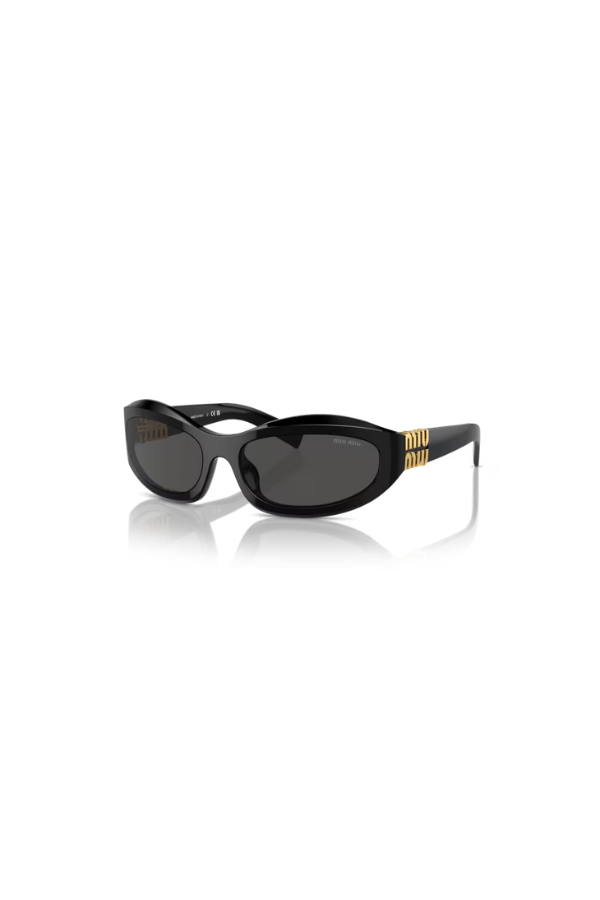 Miu Miu | MU 14ZSF Black | Girls With Gems