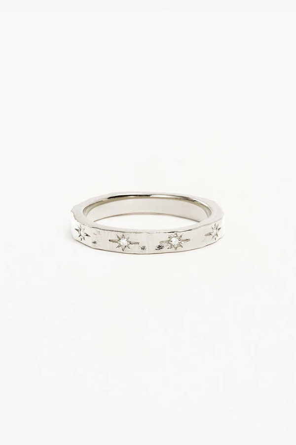 By Charlotte | Silver Stardust Ring | Girls with Gems