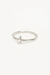 By Charlotte | Sterling Silver Live In Light Ring | Girls with Gems