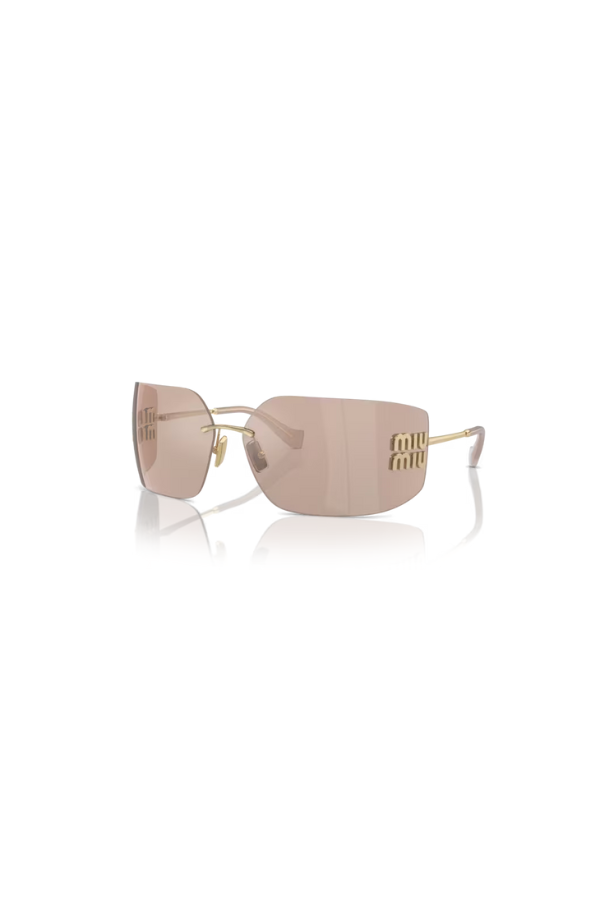 Miu Miu | MU 54YS Pale Gold W/ Pink Mirror | Girls With Gems