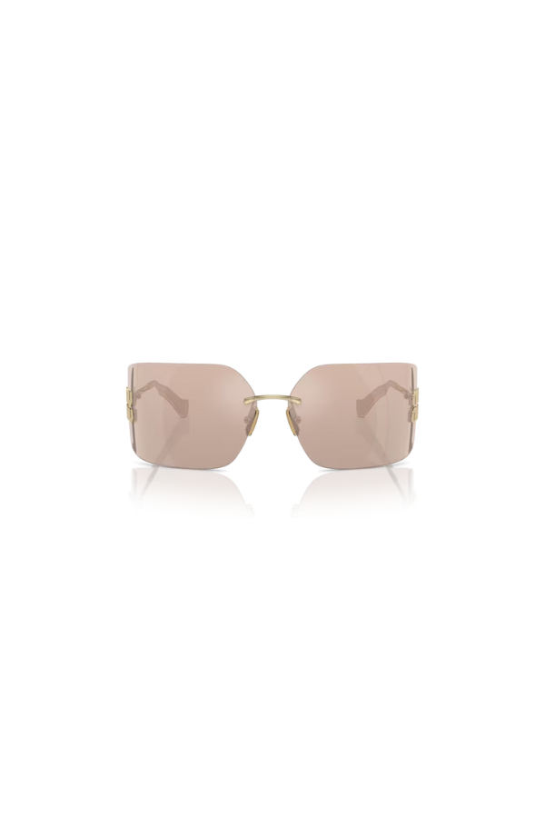 Miu Miu | MU 54YS Pale Gold W/ Pink Mirror | Girls With Gems