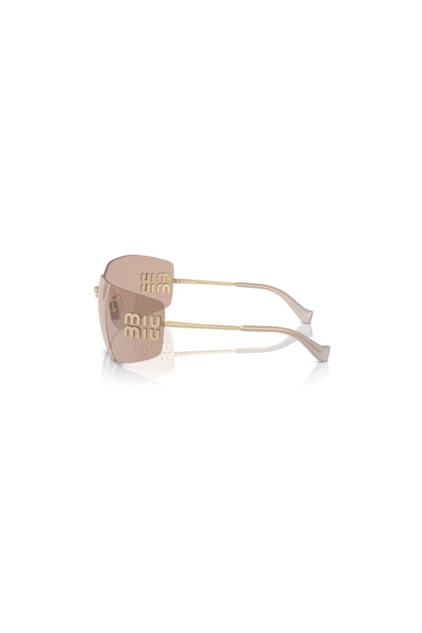 Miu Miu | MU 54YS Pale Gold W/ Pink Mirror | Girls With Gems