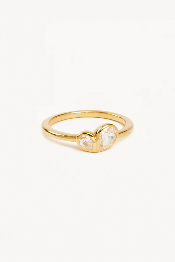 By Charlotte | 18k Gold Vermeil Adored Ring | Girls with Gems