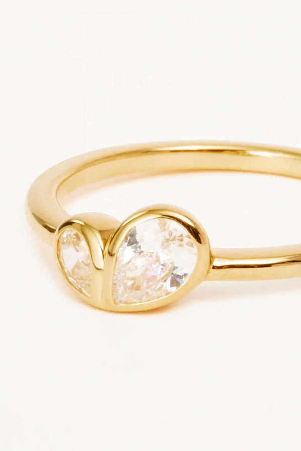 By Charlotte | 18k Gold Vermeil Adored Ring | Girls with Gems