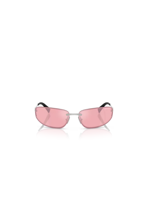 Miu Miu | MU A50S Silver W/ Pink | Girls With Gems