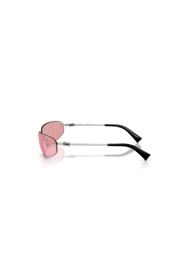 Miu Miu | MU A50S Silver W/ Pink | Girls With Gems