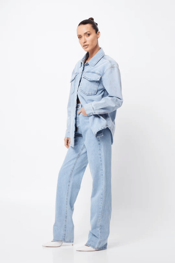 Mossman | Bexley Shirt Denim | Girls with Gems