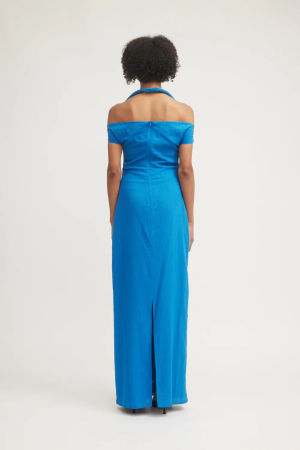 Rhodes Dress Azure Blue