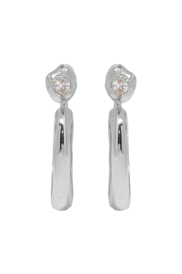 Mountain and Moon | Gaia Earrings Silver | Girls with Gems