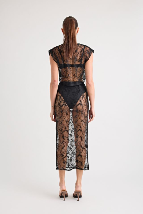 Pfeiffer | Astrid Lace Skirt Black | Girls with Gems