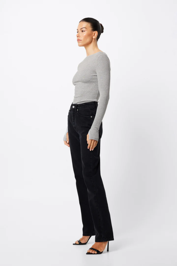 Mossman | Camden Top Grey Marle | Girls with Gems