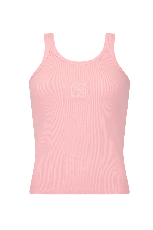 Araminta James | Monogram Tank Pink | Girls with Gems