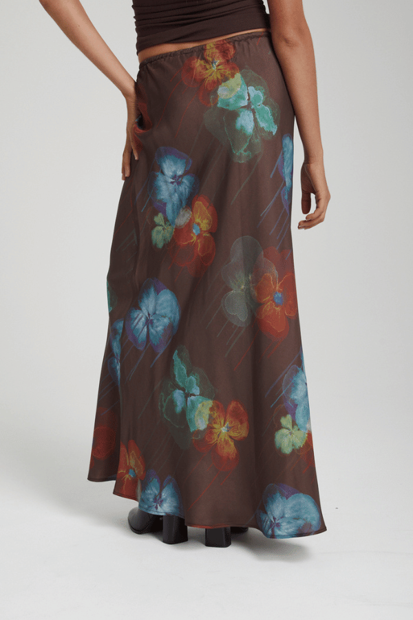 Summi Summi | Relaxed Maxi Skirt Pansy Drip | Girls With Gems