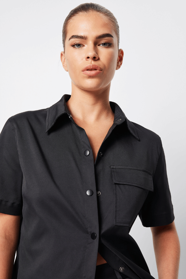 Mossman | Rivello Shirt Black | Girls With Gems