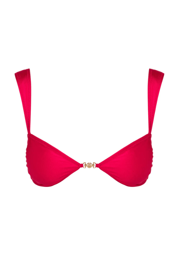 Sommer Swim | Soriya Magenta Fondale Balconette Bikini Top | Girls with Gems