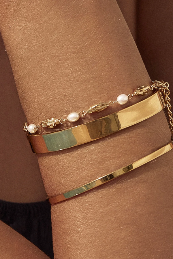 Arms of Eve | Mimi Pearl and Gold Bracelet | Girls with Gems