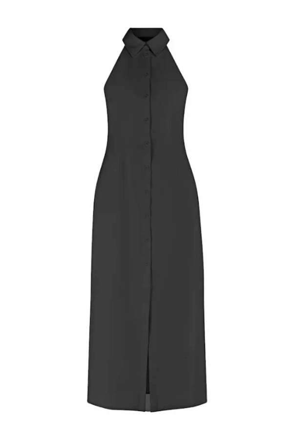 PRE ORDER The Ultimate Muse Collar Maxi Dress Black