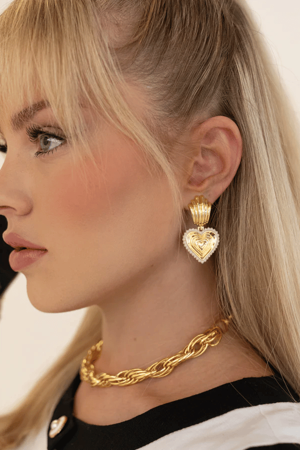 Mountain and Moon | Madison Earrings Gold | Girls with Gems