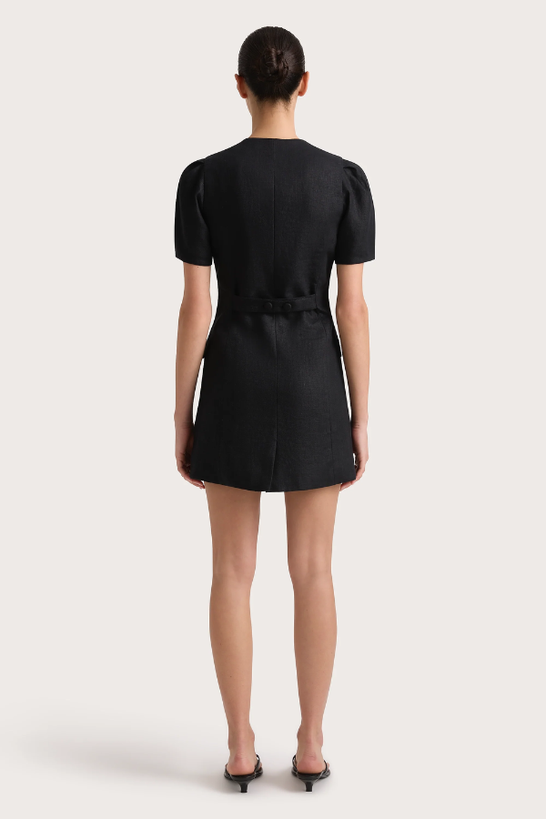 Faithfull the Brand | Emma Mini Dress Black | Girls with Gems