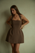 Odd Muse | The Ultimate Muse Structured Mini Dress Brown | Girls with Gems