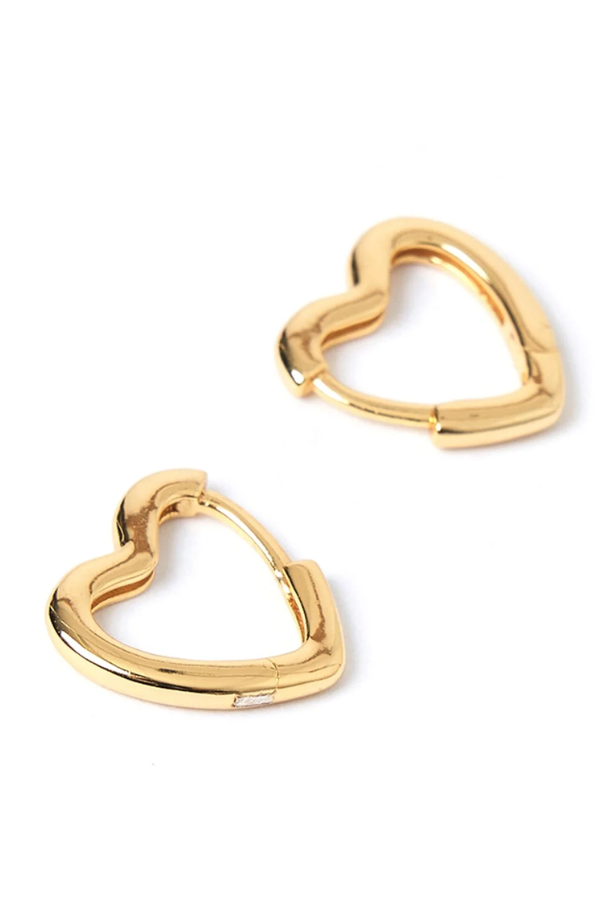 Arms Of Eve | Sweetheart Gold Earrings Large | Girls with Gems