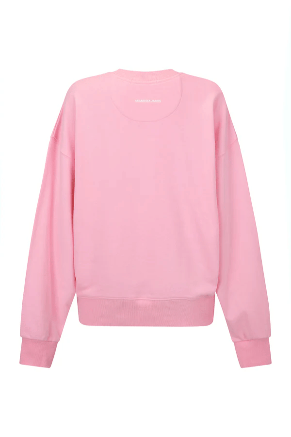 Araminta James | Monogram Classic Sweatshirt Pink | Girls with Gems