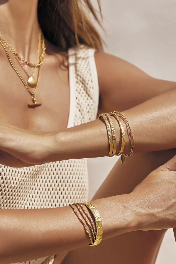 Arms of Eve | Olivia Gold Cuff Bracelet | Girls with Gems