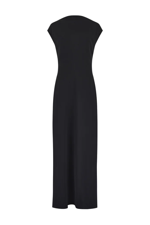 Odd Muse | The Ultimate Muse Drape Back Maxi Dress Black | Girls with Gems